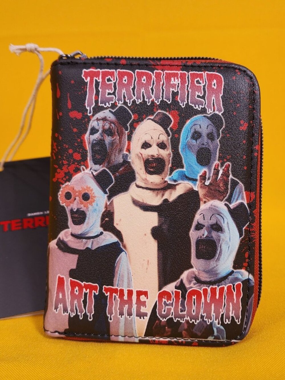 Loungefly Terrifier Art The Clown Splatter Halloween Horror Movie Zip Wallet NEW